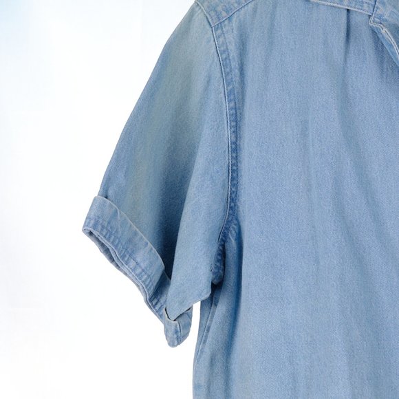 Vintage Chambray Embroidered Outfit Petite Large - Picture 4 of 13